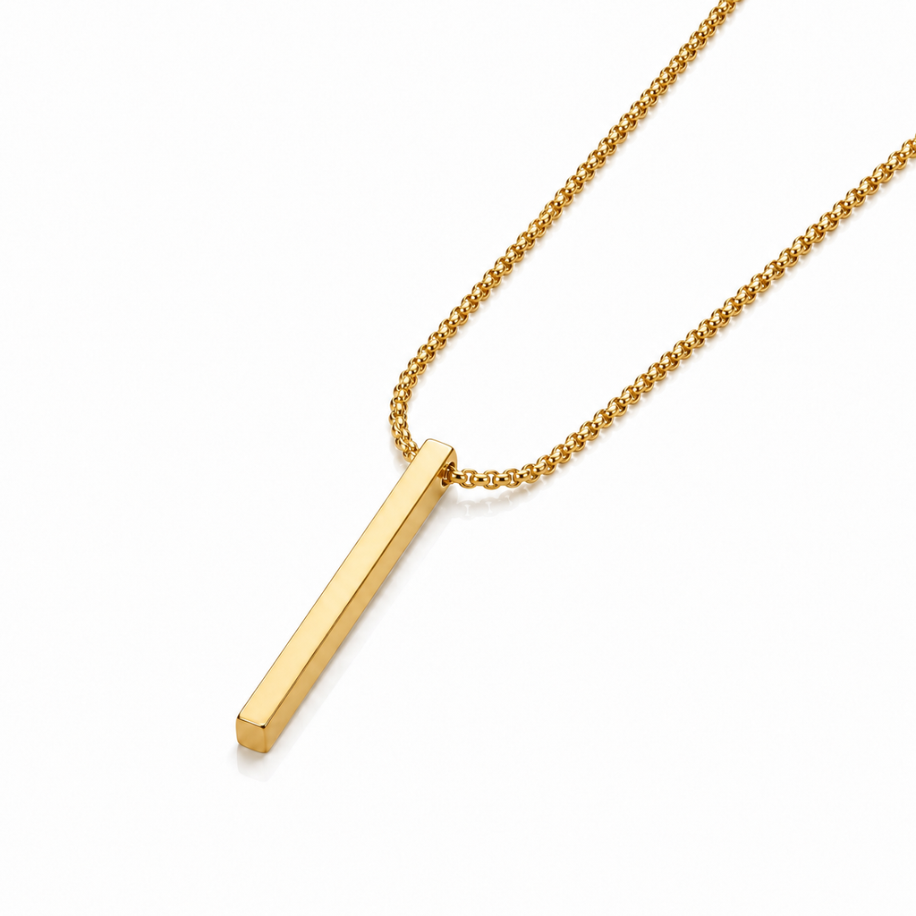 Love Line Gold Bar Necklace